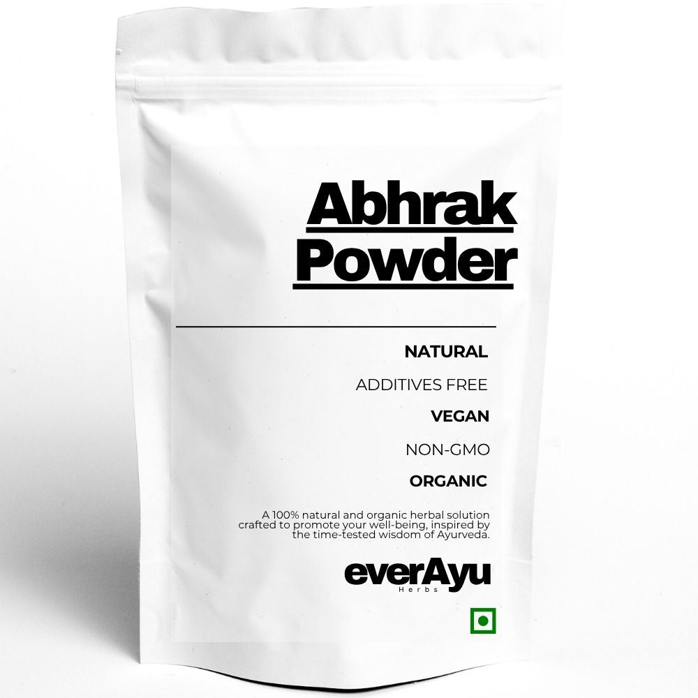 Abhrak Powder (Abhrak Bhasma) in a bowl – traditional Ayurvedic Black Mica preparation