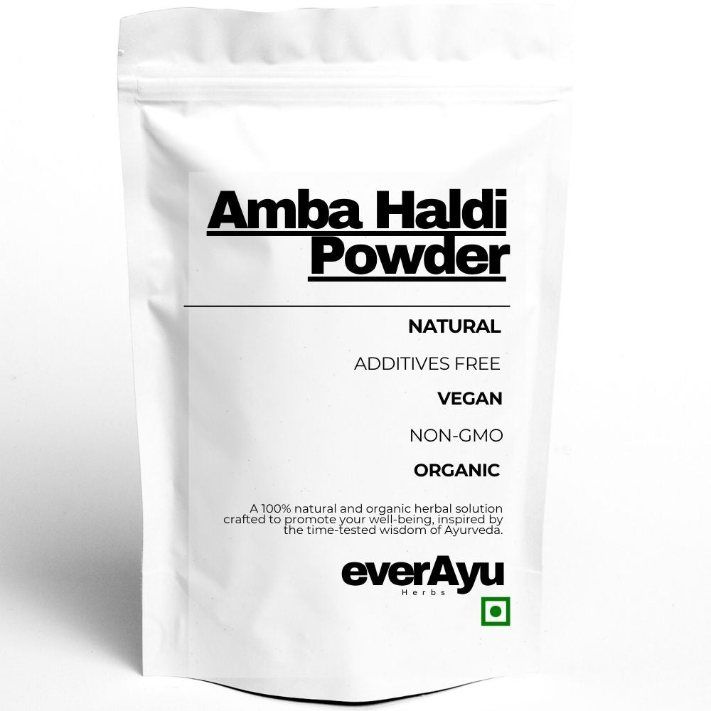 Pure Amba Haldi Powder – Mango Ginger (Curcuma aromatica) Ayurvedic Herbal Powder