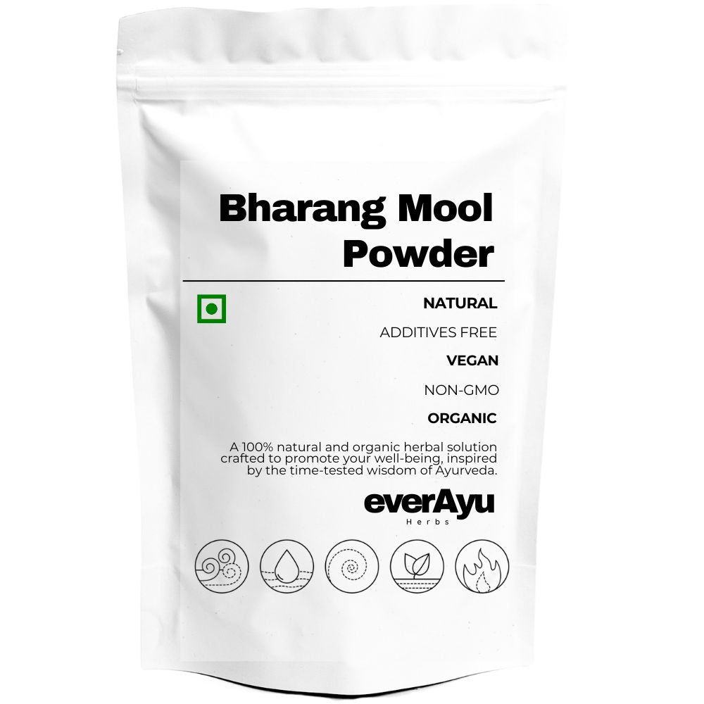 Bharang Mool Powder (Bharangi Churna / Clerodendrum serratum) – pure Ayurvedic root powder used traditionally for balance, vitality and detox support.
