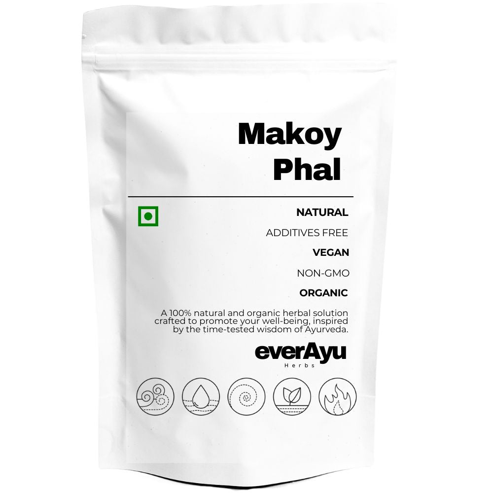 makoy phal, makoi, solanum nigrum, black nightshade, makoy fruit, ayurvedic herb, kakamachi, makoy raw