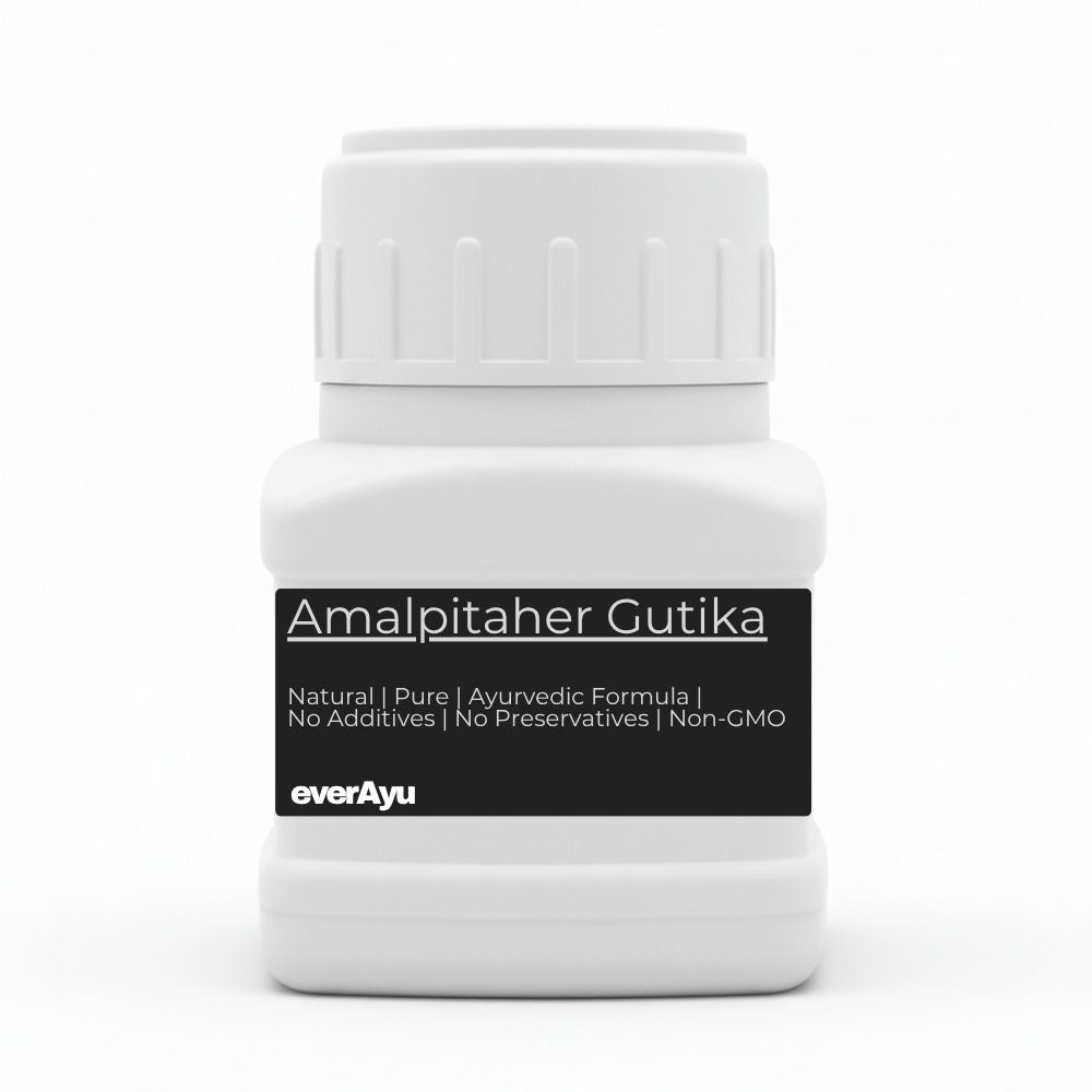 Amalpitaher Gutika, Amalpitahar Gutika, अमल्पिताहर गुटिका, Ayurvedic acidity tablet, Herbal digestion support, Amla Yastimadhu tablet, Ayurvedic cooling supplement