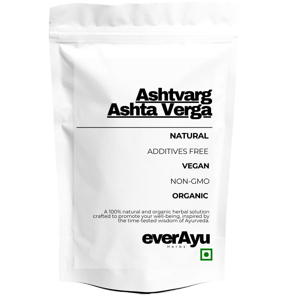 Pure Ashtvarg – Group of Eight Rare Ayurvedic Herbs (Riddhi, Vriddhi, Jeevak, Kakoli, Meda, Mahameda)