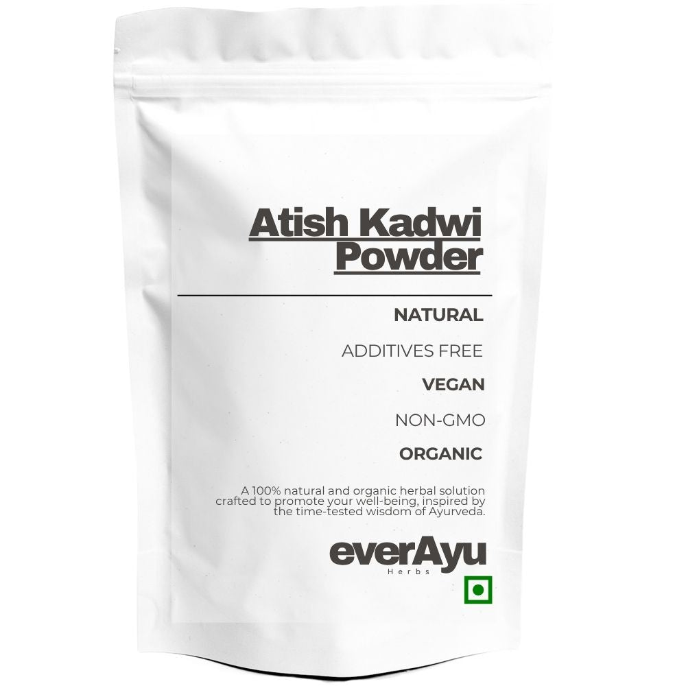 Pure Atish Kadwi Powder – Ativisha Root (Aconitum heterophyllum) Ayurvedic Herb