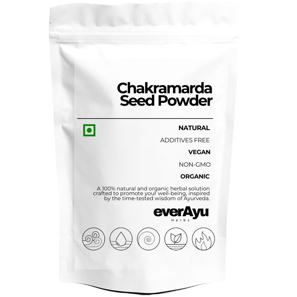 Chakramarda Seeds Powder (Cassia tora | Pawar Seeds) – Pure Ayurvedic herbal powder for traditional cleansing and detox.