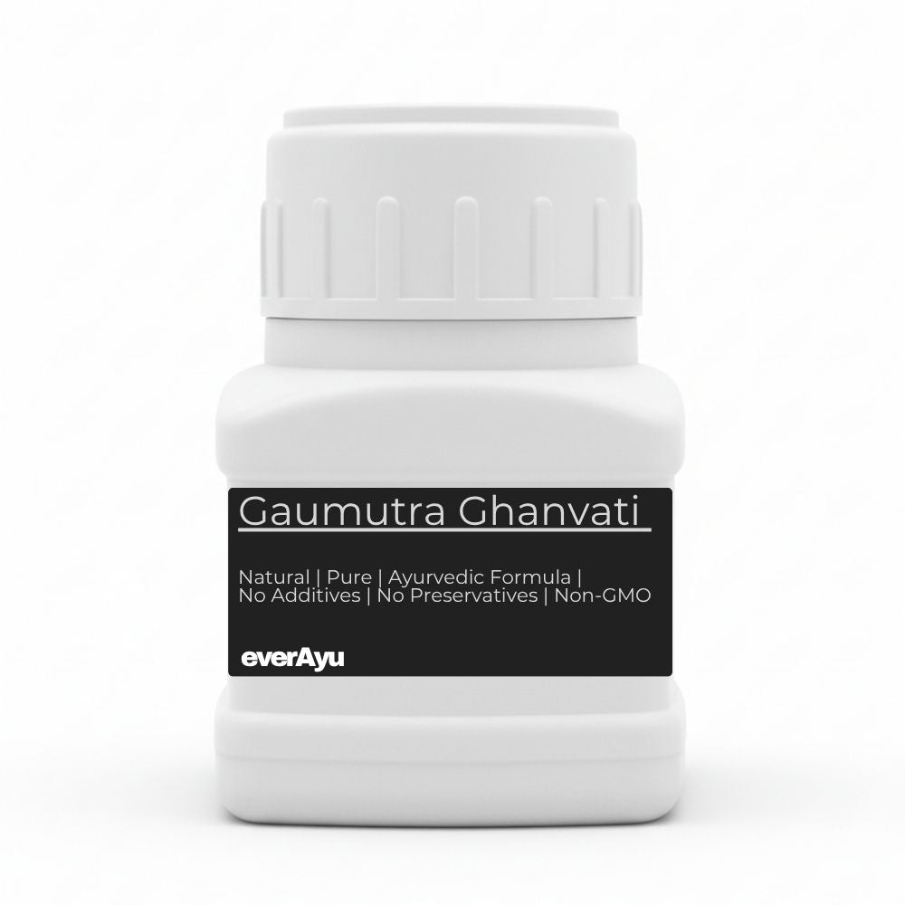 Gaumutra Ghanvati, Gomutra Tablet, गौमूत्र घनवटी, Ayurvedic detox supplement, Cow urine extract tablet, Herbal metabolism support