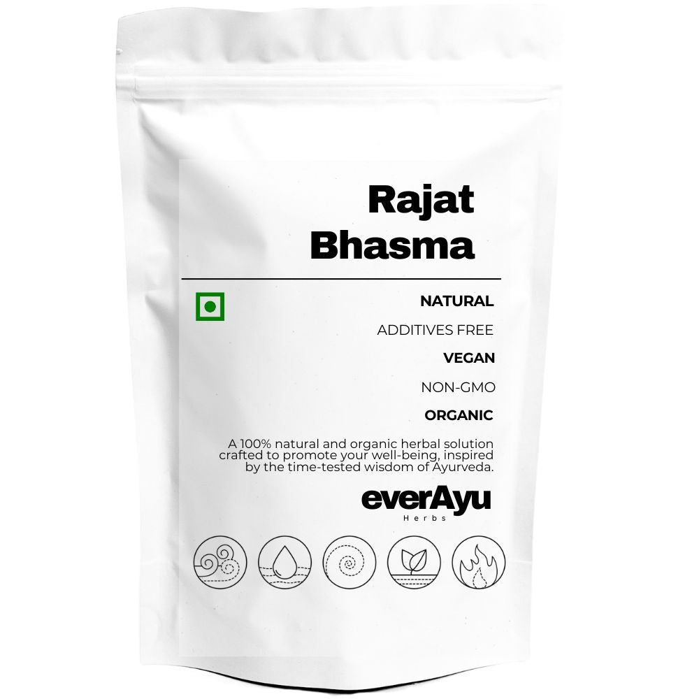 Rajat Bhasma Silver Calx Ayurvedic silver ash powder natural vitality support