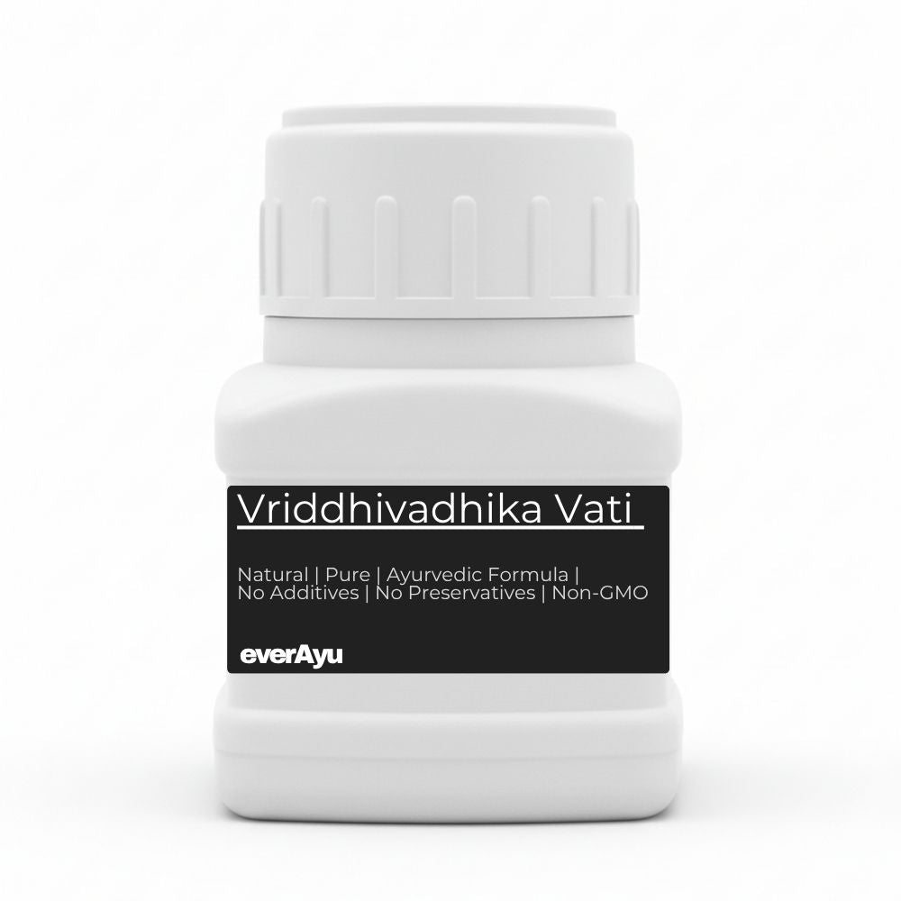 Vriddhivadhika Vati, Ayurvedic Tablet, Classical Ayurvedic Blend, Vruddhivadhika Vati Benefits, Herbal Mineral Tablet, Ayurvedic Vitality Supplement