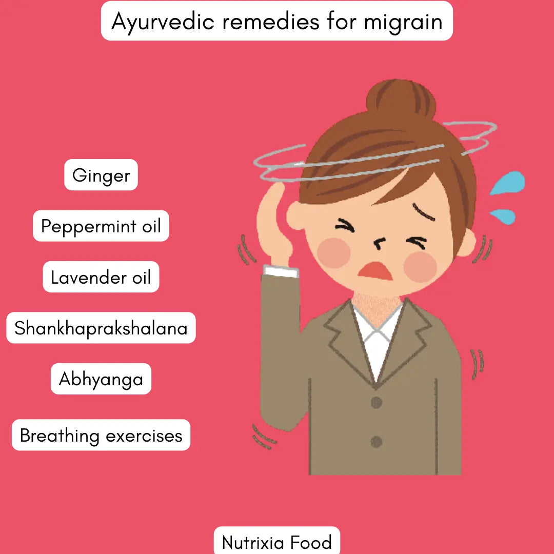 What are Ayurvedic remedies for migraine? Nutrixia Food
