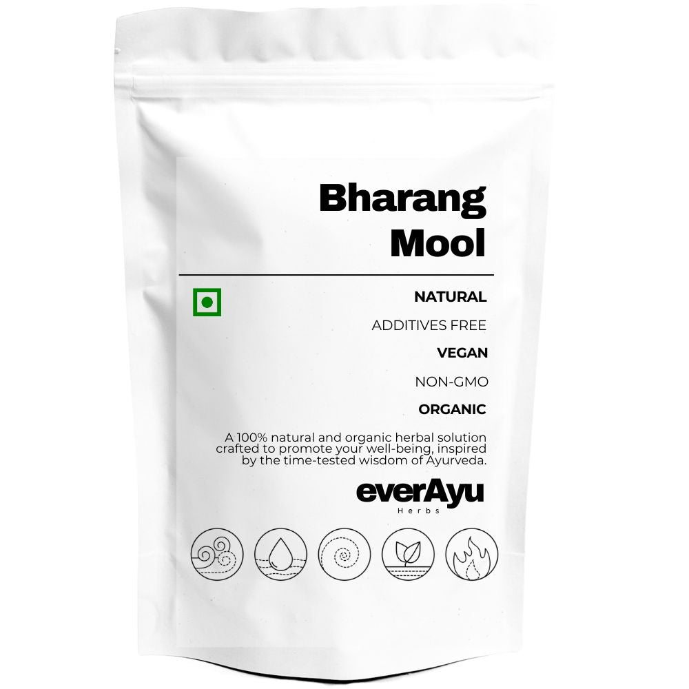 Bharang Mool (Clerodendrum serratum) – 100% natural Ayurvedic root powder traditionally used in classical herbal blends for vitality and balance.