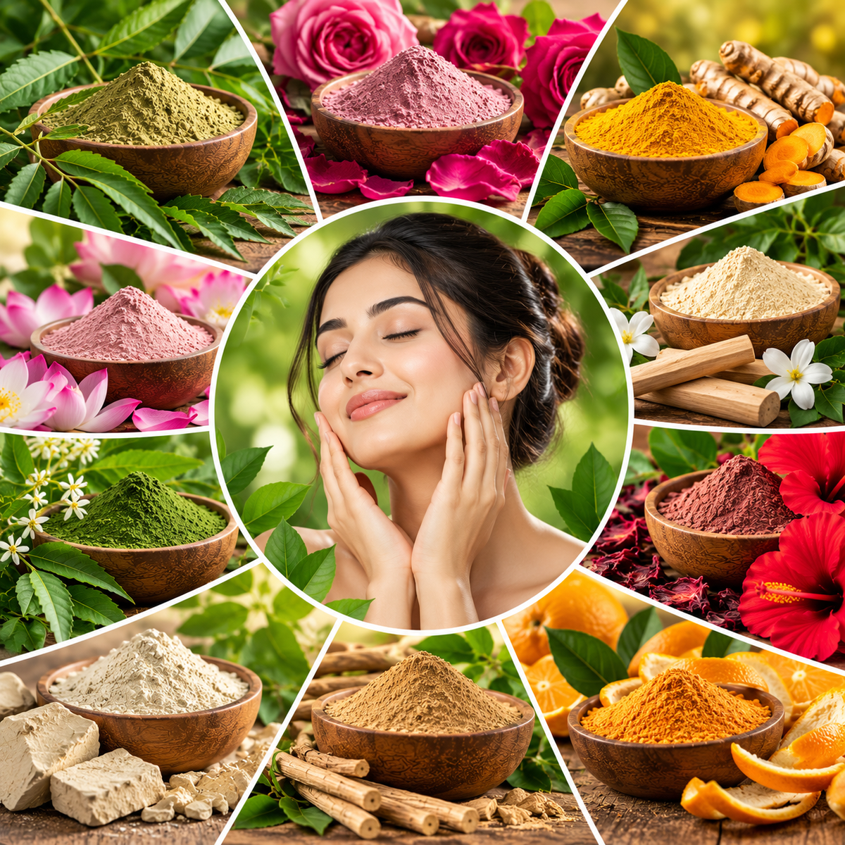 Natural Skin Care & Beauty Herbs | Ayurvedic Face Pack & Ubtan Powders everAyu