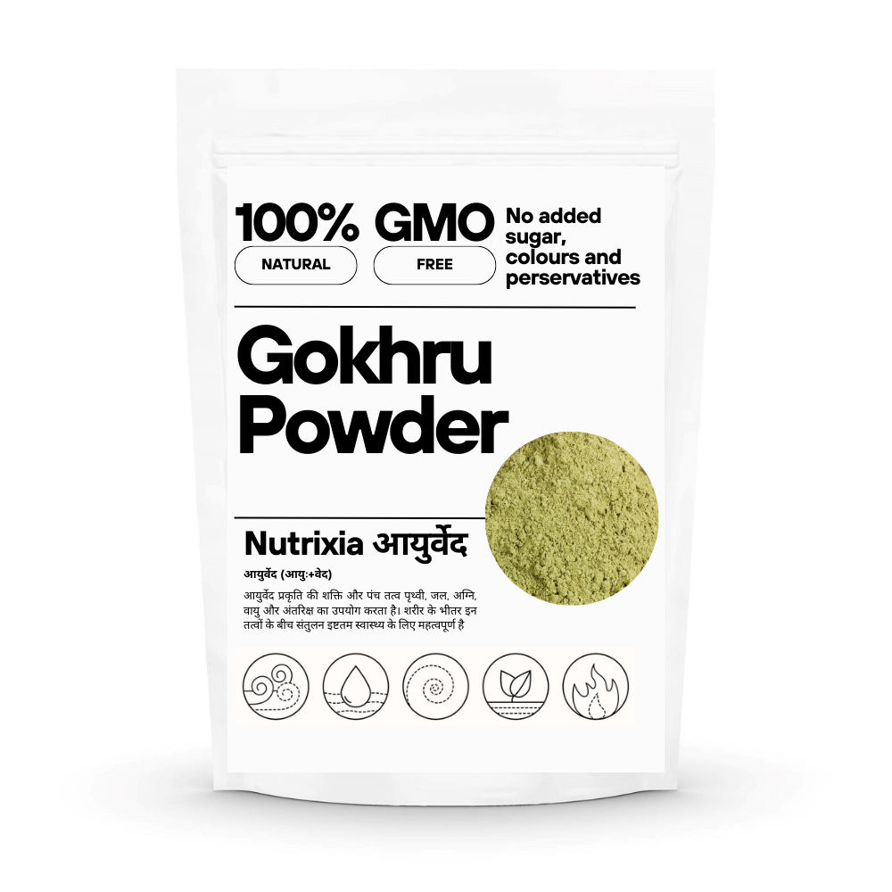 Goksuraka, Trikanata, Gokhru, Gokhuri, Gokshra, Devil’s thorn, Small Caltrop, Goat head, Puncture vine, Sharatte, Nerinjil, Betagokharu, Palleruveru, Bhakhra, Neggilu, Gokharu, Gokhri, Michirkand powder churna