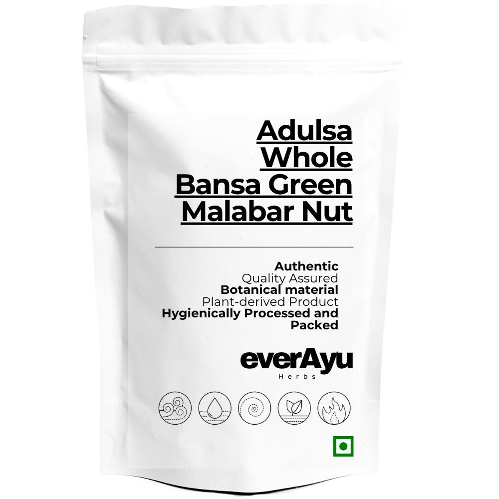 Adulsa Whole | Bansa Green | Malabar Nut | Vasa | Adusha | Adhatoda Vasaka | Whole Leaves everAyu