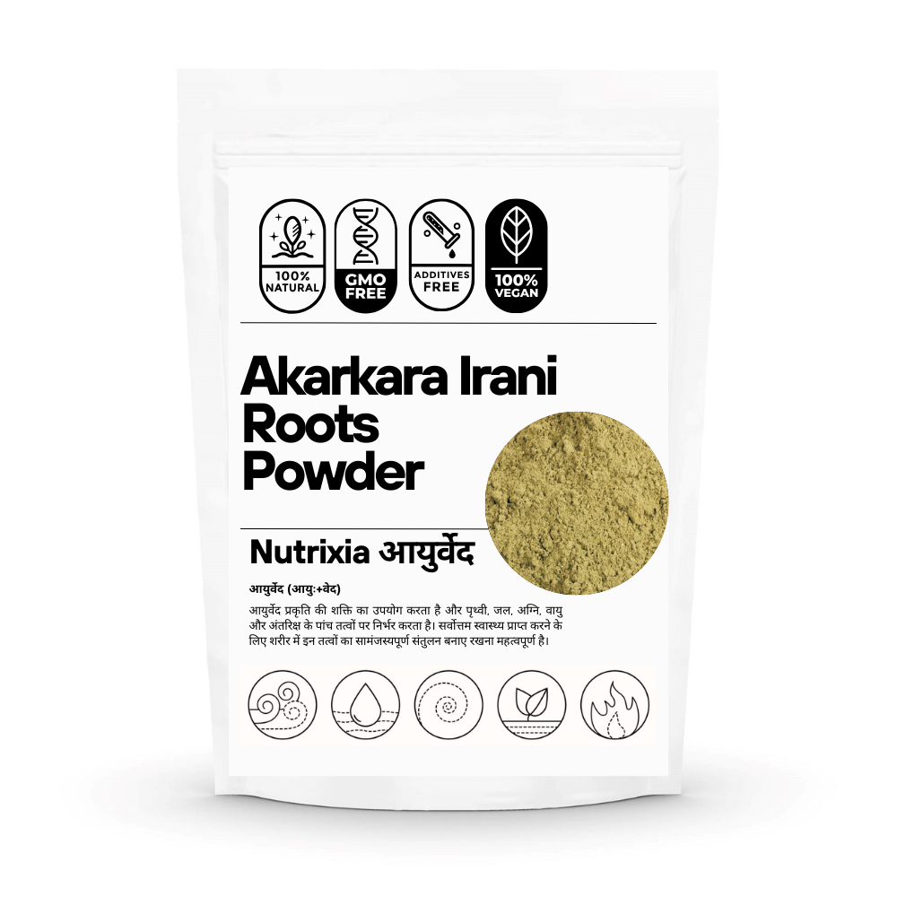 Akarkara Irani Roots Powder- Akarkara Asli- Anacyclus Pyrethrum - Pellitory Roots - Pellety Roots Nutrixia Food
