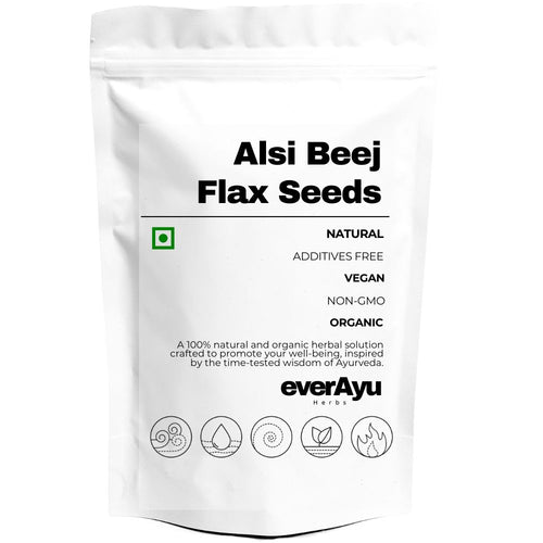 Pure Alsi Beej (Flax Seeds / Linum usitatissimum) – Herbal Ayurvedic Seeds