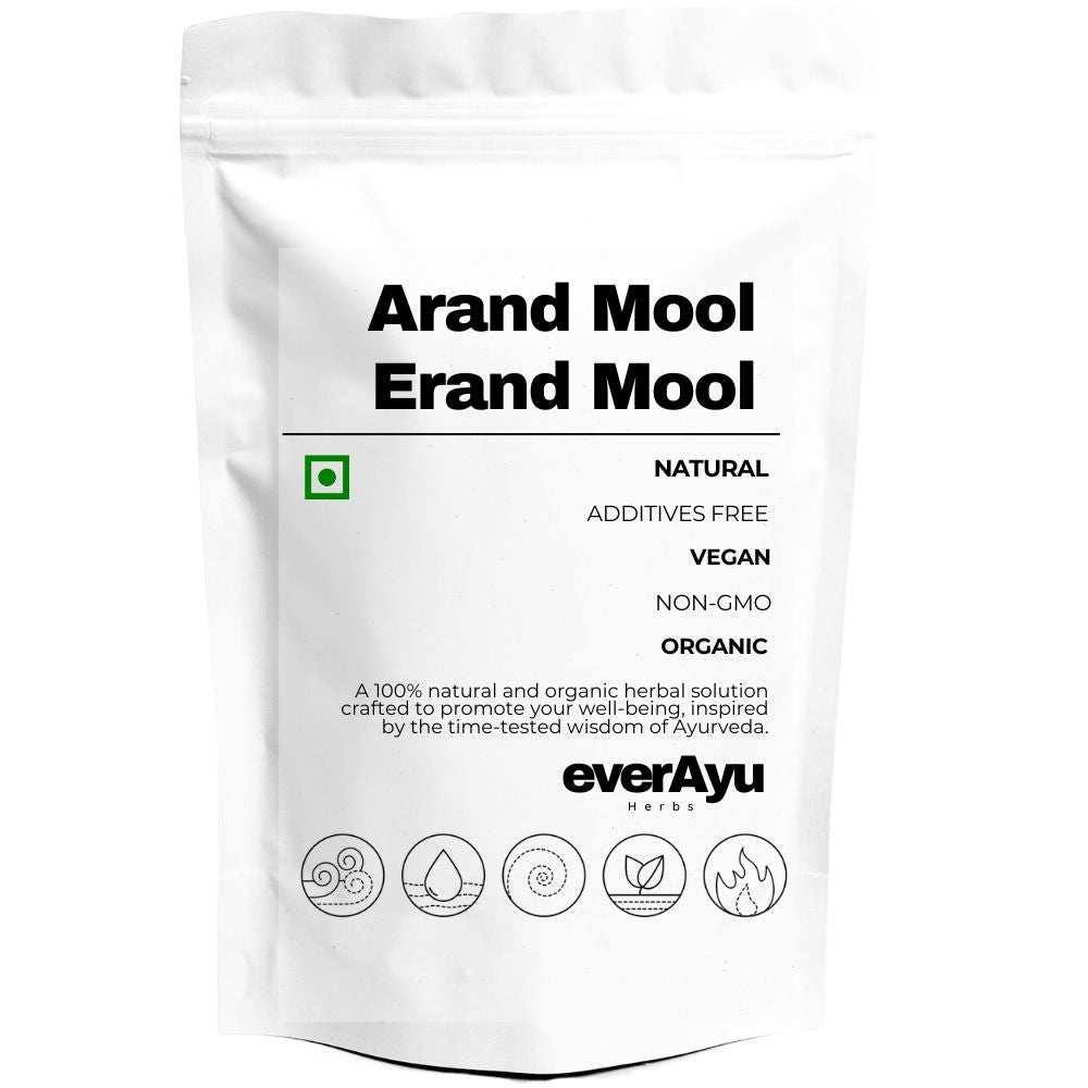 Pure Arand Mool – Erand Mool / Castor Root (Ricinus communis) Ayurvedic Herb