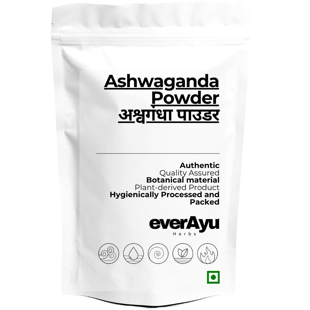 Ashwagandha Powder | अश्वगंधा पाउडर | Asgandh Powder | Withania somnifera Root Powder | Fine Herbal Powder everAyu