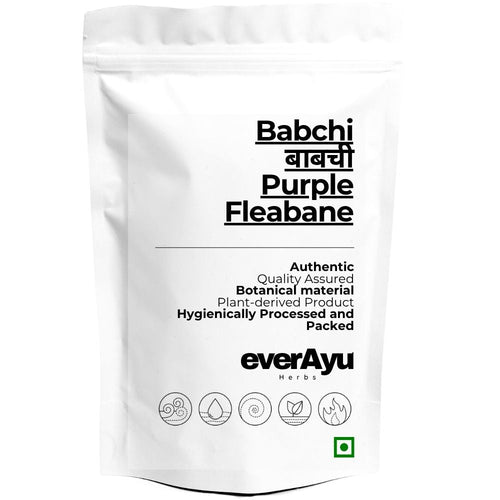Babchi Whole | बाबची | Purple Fleabane | Psoralea corylifolia Seeds | Bakuchi Whole Seeds everAyu