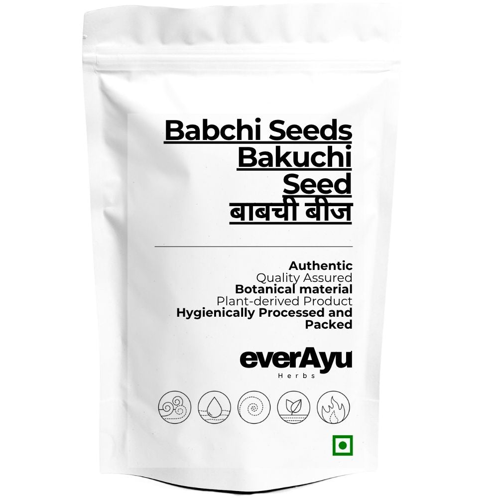 Babchi Seeds Whole | Bakuchi Seeds | Bavachi Beej | Bavchi Beej | Psoralea corylifolia Seeds | Whole everAyu