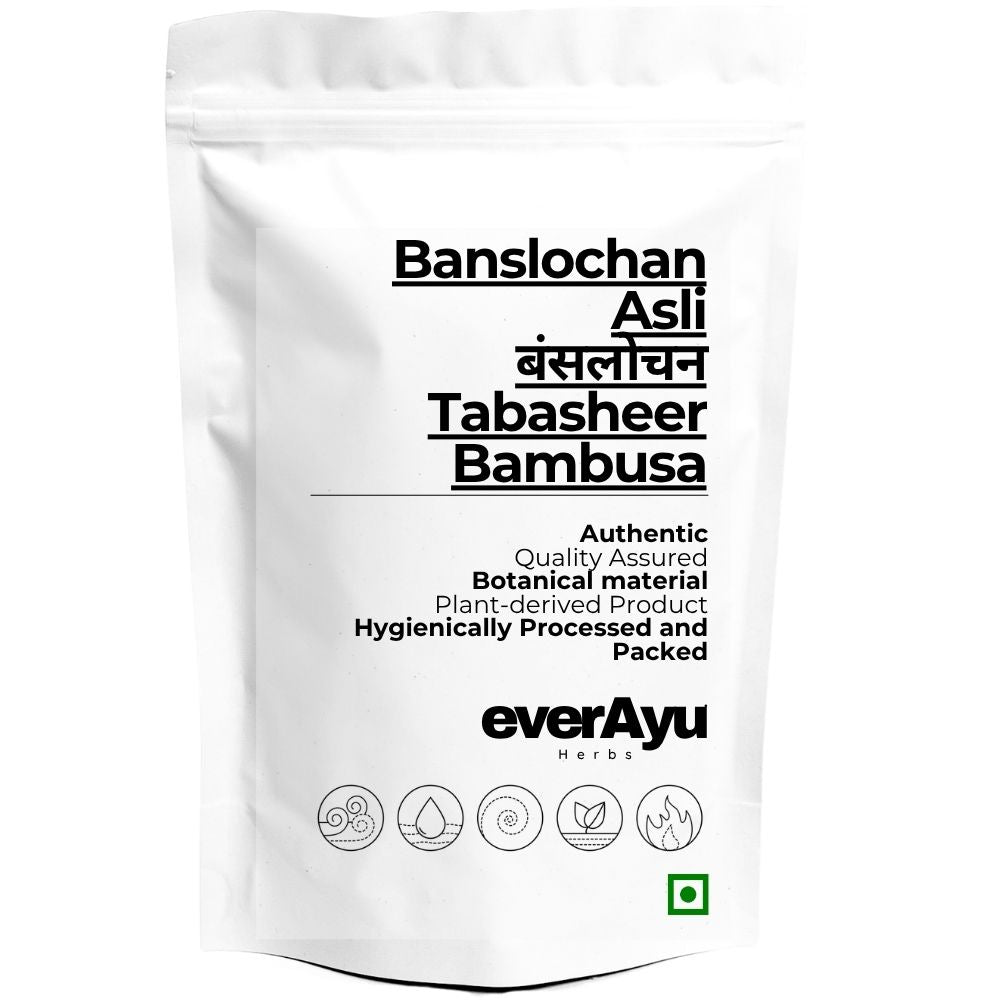 Banslochan Asli Whole | Tabasheer | Bambusa vulgaris | Bamboo Camphor | Vanshlochan | Natural Bamboo Silica | Whole everAyu