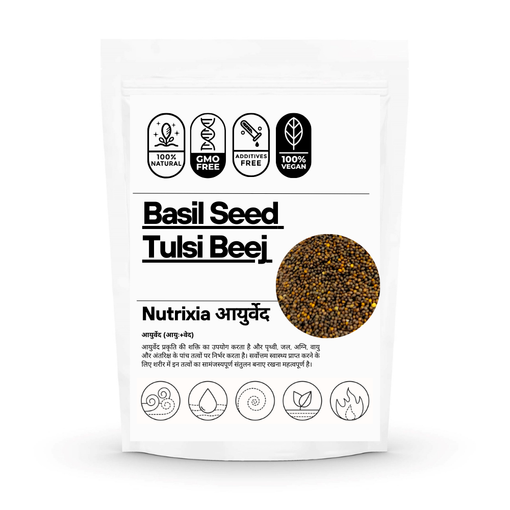 Basil Seed /  तुलसी बीज / Tulsi Beej / Ocimum basilicum L. Nutrixia