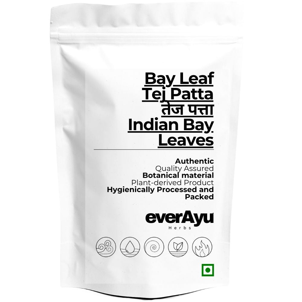 Bay Leaf Whole | Tej Patta | Tejpata | Indian Bay Leaves | Cinnamomum tamala | Whole Dried Leaves everAyu