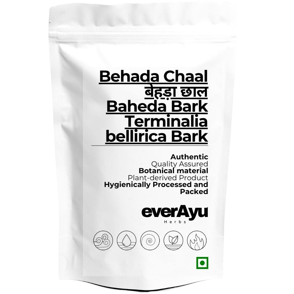 Behada Chaal Whole | बेहड़ा छाल | Baheda Bark | Terminalia bellirica Bark | Bibhitaki Bark | Whole Dried Bark everAyu
