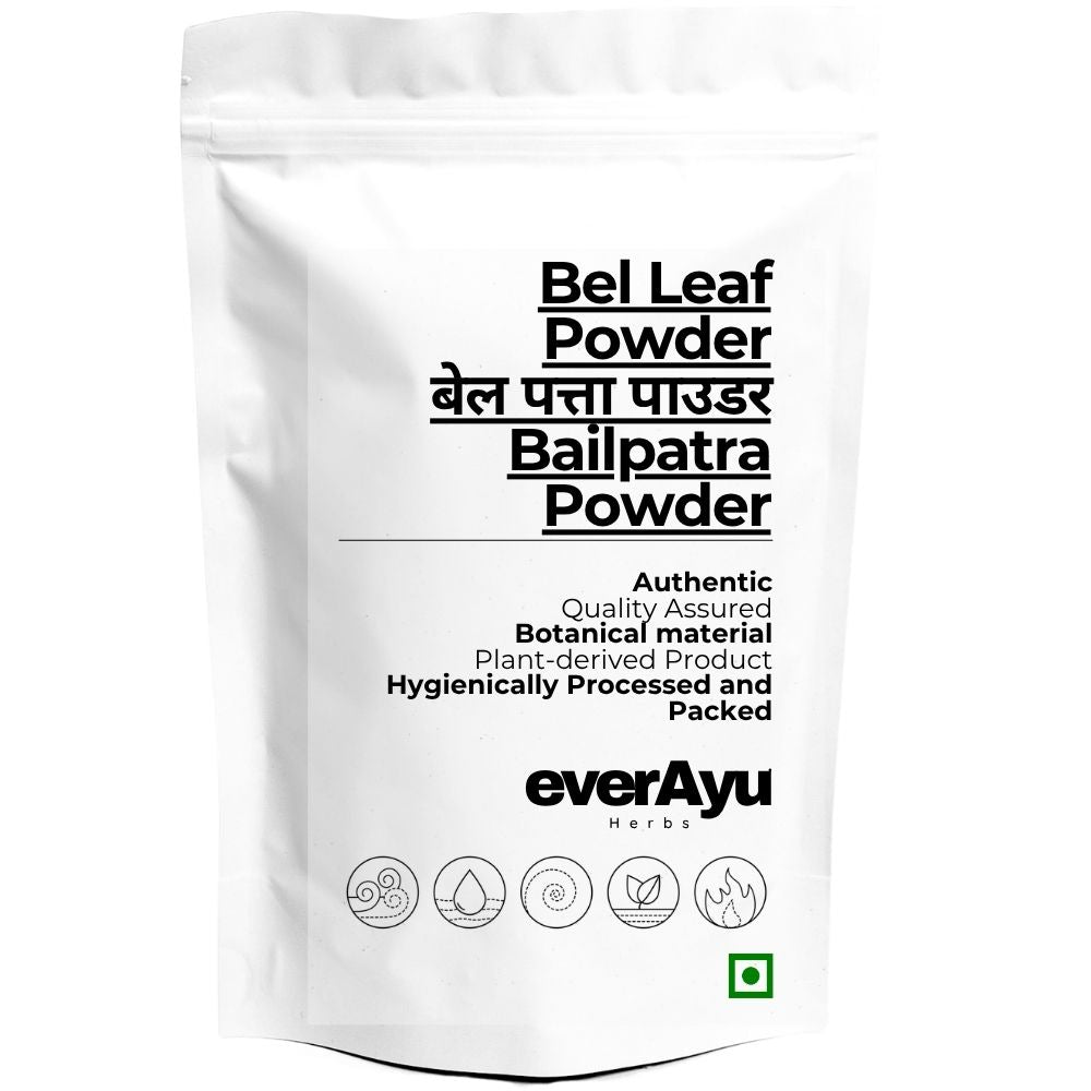 Bel Leaf Powder | बेल पत्ता पाउडर | Bael Leaf Powder | Bilva Patra Churna | Bailpatra Powder | Aegle marmelos Leaf Powder everAyu
