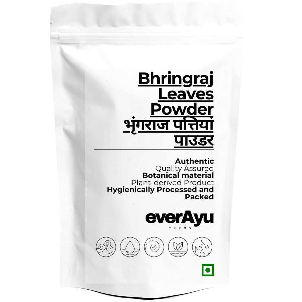 Bhringraj Leaves Powder | भृंगराज पत्तियां पाउडर | Bhangra Churna | Eclipta alba Leaf Powder | Eclipta prostrata Powder | Fine Ground Leaf Powder everAyu