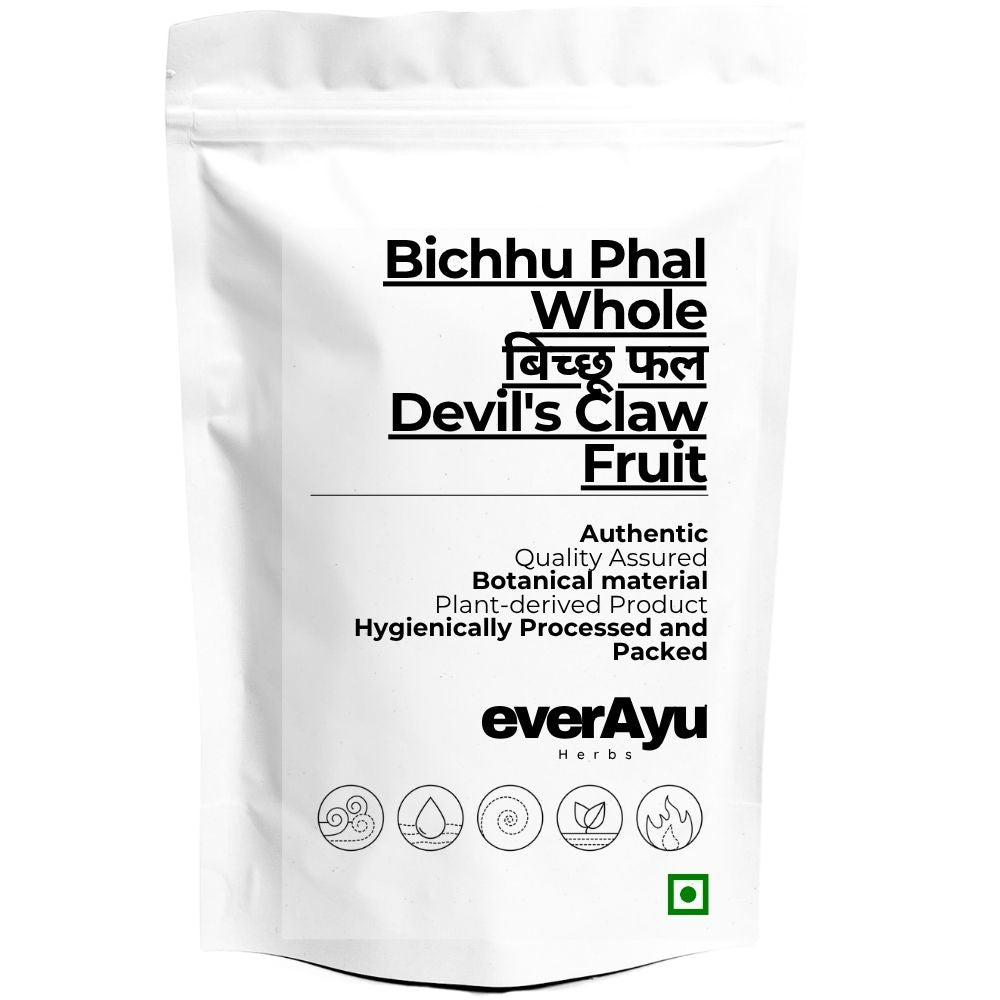 Bichhu Phal Whole | बिच्छू फल | Bicchu Phal | Biccho Phal | Devil's Claw Fruit | Whole Dried Botanical Material everAyu