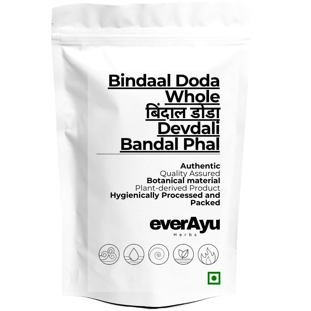 Bindaal Doda Whole | बिंदाल डोडा | Devdali | Bandal Phal | Thorn Gourd | Luffa echinata | Whole Dried Fruit everAyu
