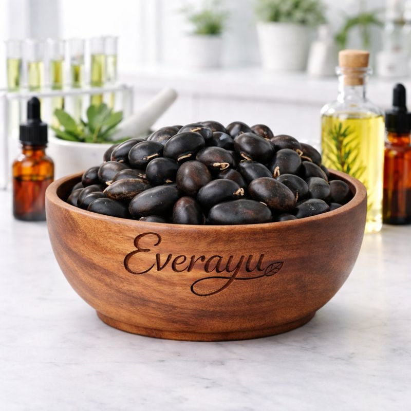 Black Kaunch Beej (Kaunch Kala / Mucuna pruriens) – 100 % natural Ayurvedic herb traditionally used for strength, vitality, and balance.