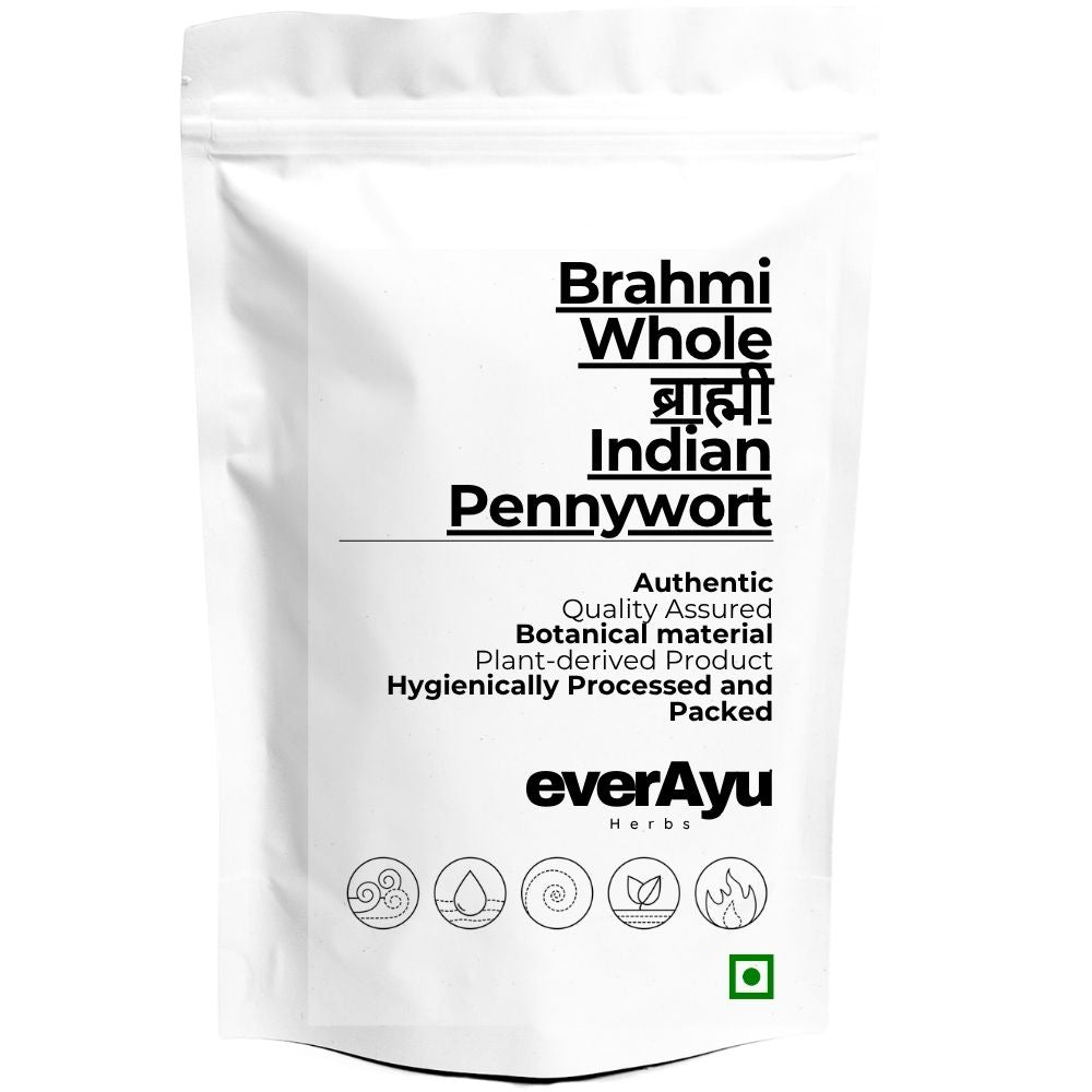 Brahmi Whole | ब्राह्मी | Indian Pennywort | Centella asiatica | Gotu Kola | Whole Herb everAyu