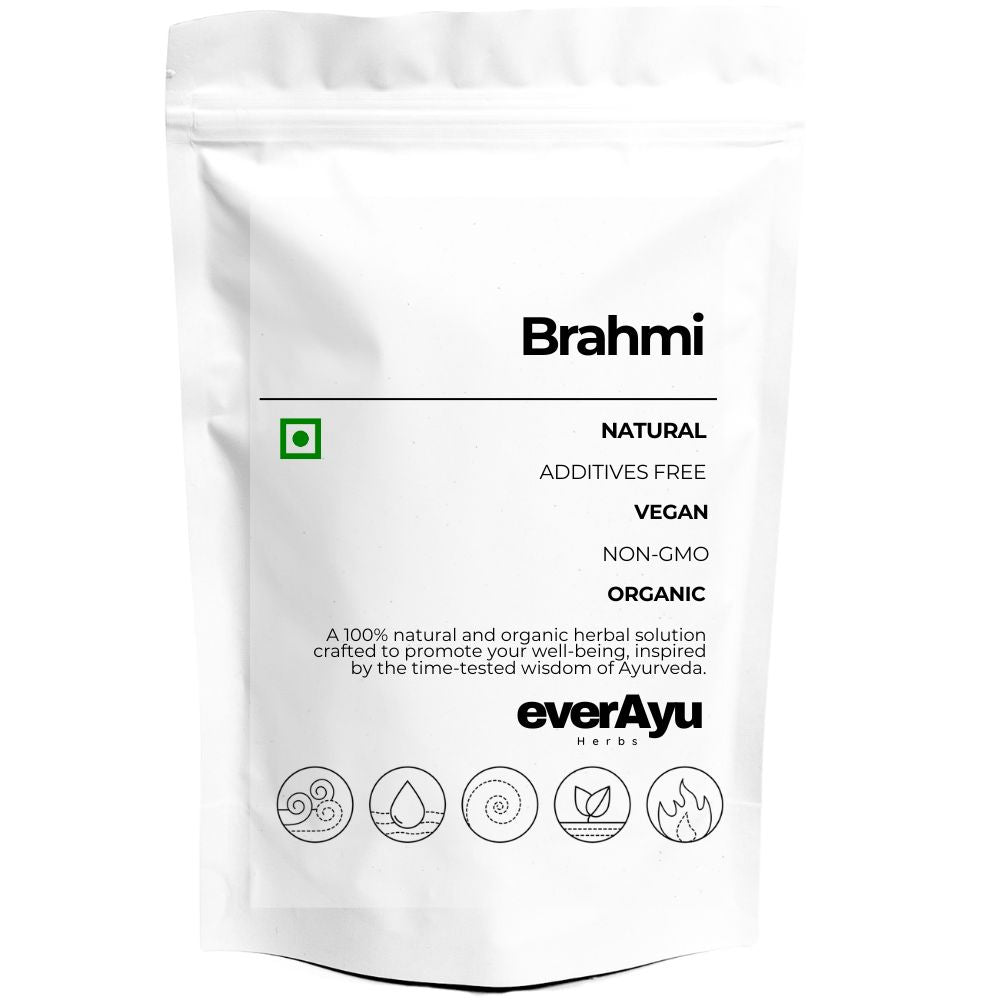 “Pure Brahmi (Centella asiatica / Indian Pennywort) – raw Ayurvedic herb traditionally used for memory, focus, vitality, and rejuvenation.”