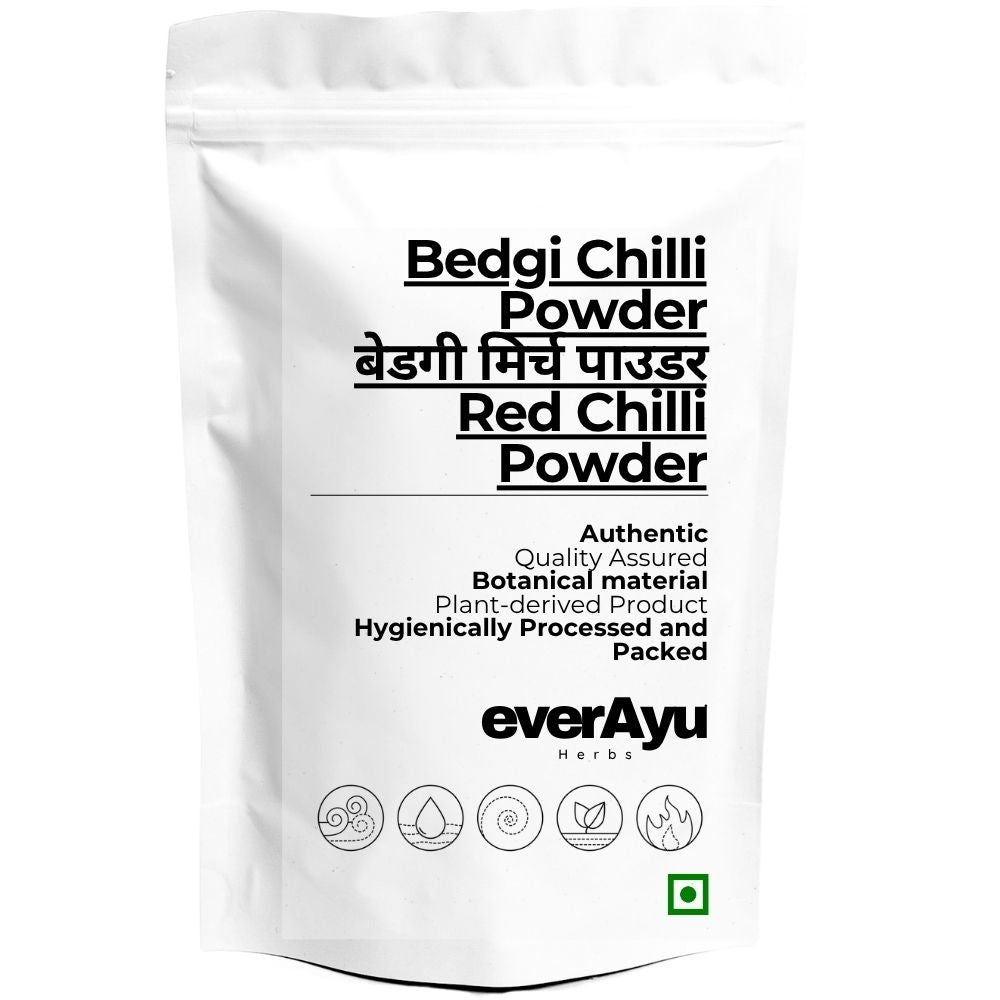 Bedgi Chilli Powder | बेडगी मिर्च पाउडर | Bedgi Mirch Powder | Red Chilli Powder | Capsicum annuum Powder everAyu