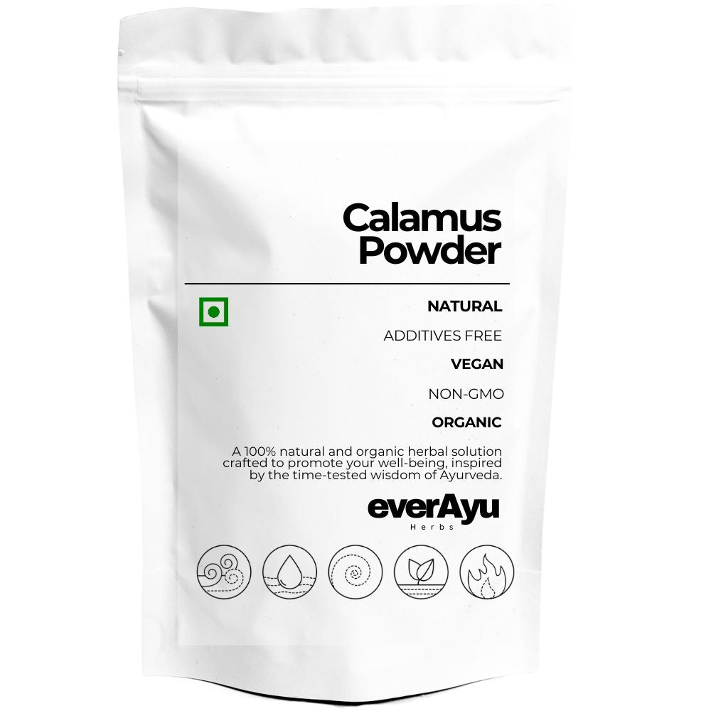 Calamus Powder (Vekhand | Safed Bach | Acorus calamus) – 100% Natural Ayurvedic aromatic and purifying herb.