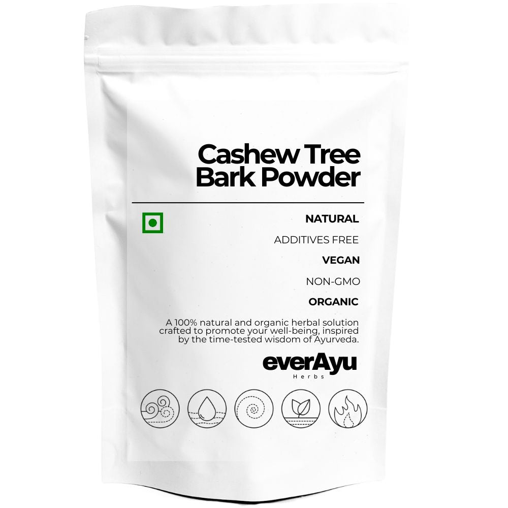 Cashew Tree Bark Powder (Anacardium occidentale) – 100% Natural Ayurvedic Herbal Bark Powder with traditional astringent properties.