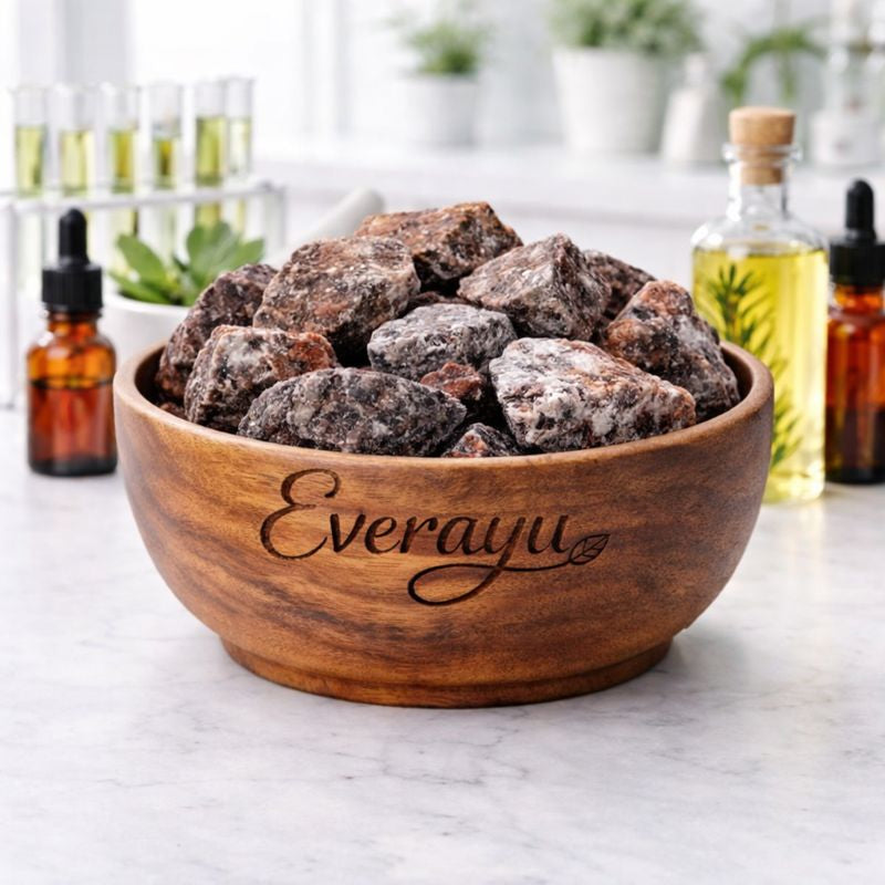 Black Salt (Kala Namak) – 100 % natural, unrefined Himalayan mineral salt used in Ayurveda and Indian cooking for taste and balance.