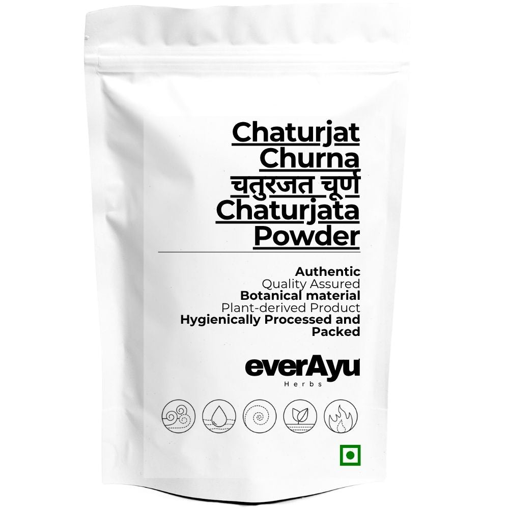 Chaturjat Churna | चतुरजत चूर्ण | Chaturjata Powder | Traditional Herbal Powder Blend | Classical Botanical Formulation everAyu