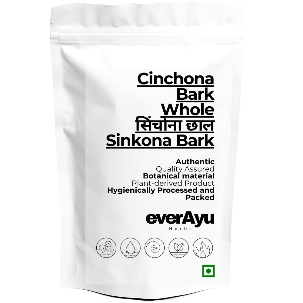 Cinchona Bark Whole | सिंचोना छाल | Sinkona Bark | Cinchona officinalis Bark | Quina Bark | Whole Botanical Bark everAyu