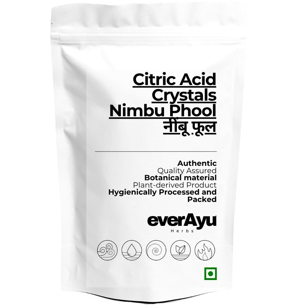 Citric Acid Crystals | Nimbu Phool | Lemon Phool | Food Grade Citric Acid | Sour Salt | Crystalline Food Ingredient everAyu
