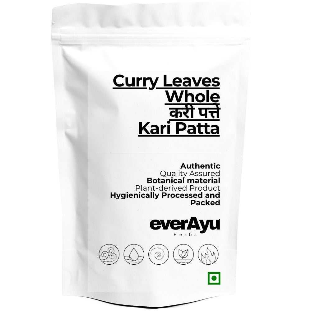 Curry Leaves Whole | करी पत्ते | Kari Patta | Murraya koenigii | Sweet Neem Leaves | Whole Dried Curry Leaves everAyu