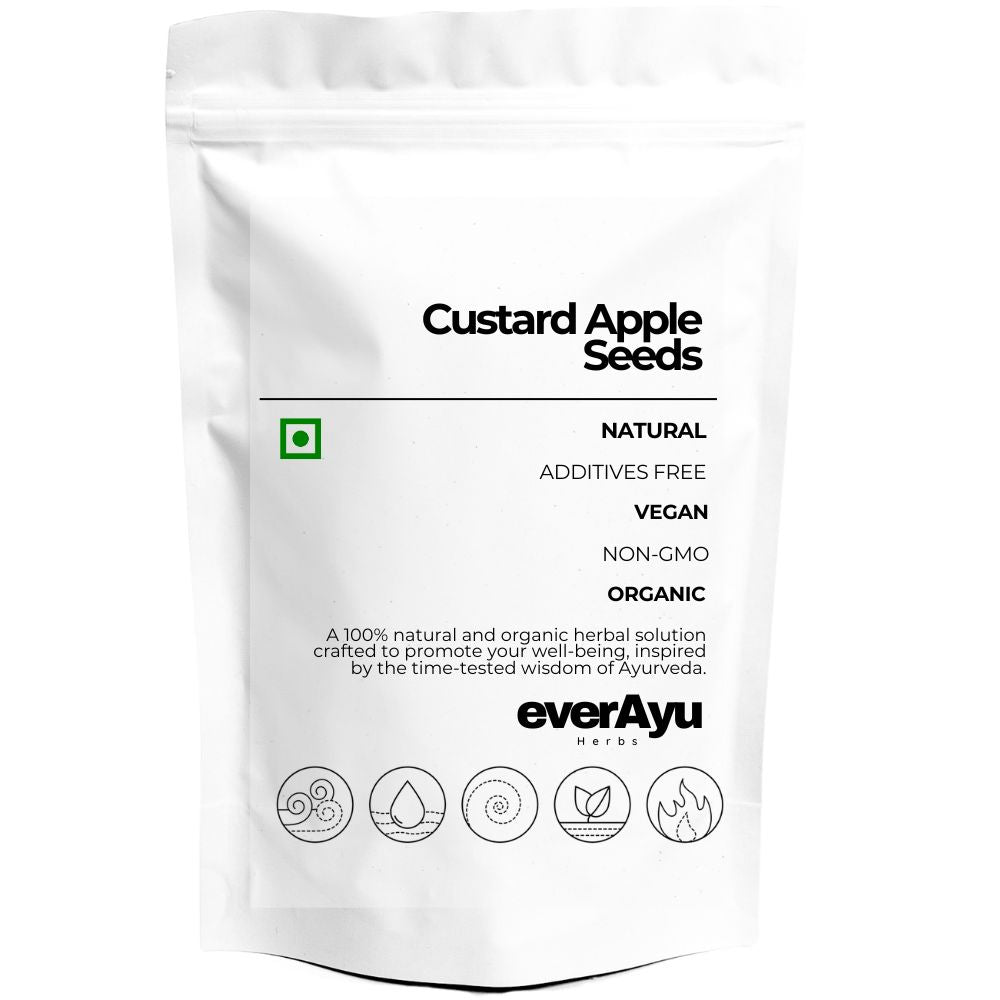 Sitaphal Beej (Custard Apple Seeds) – Pure Annona squamosa Ayurvedic Herbal Seeds