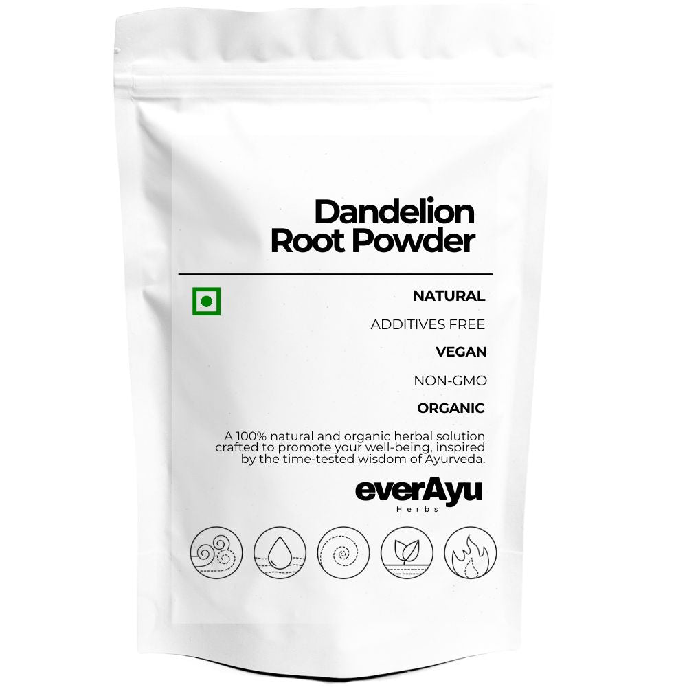 “Dandelion Root Powder (Singhparni / Taraxacum officinale) – A traditional Ayurvedic herb known for digestion, detox, and overall wellness.”