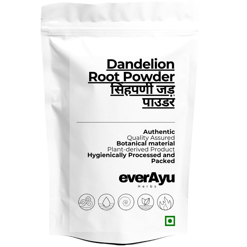 Dandelion Root Powder | सिंहपर्णी जड़ पाउडर | Singhparni Jadd Powder | Taraxacum officinale Root Powder | Fine Botanical Root Powder everAyu