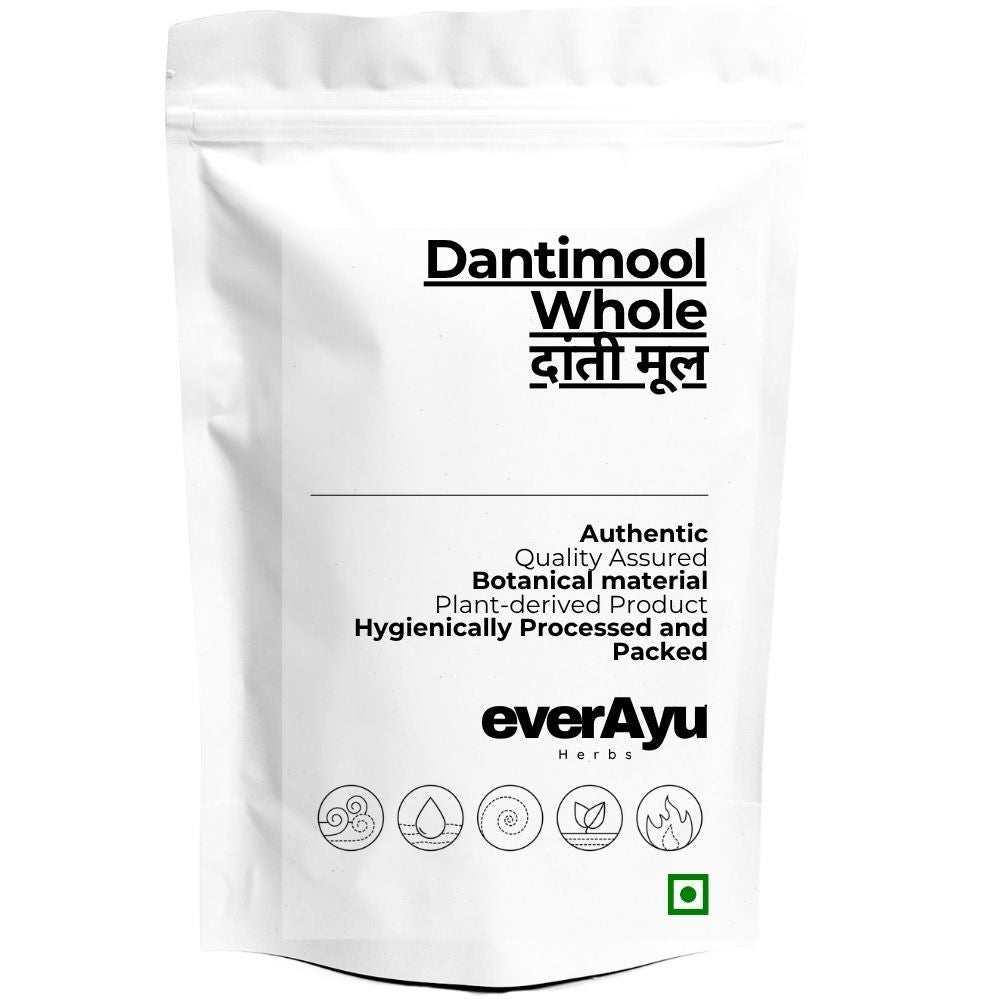 Dantimool Whole | दांती मूल | Danti Mool | Baliospermum montanum | Wild Castor Root | Whole Botanical Root everAyu