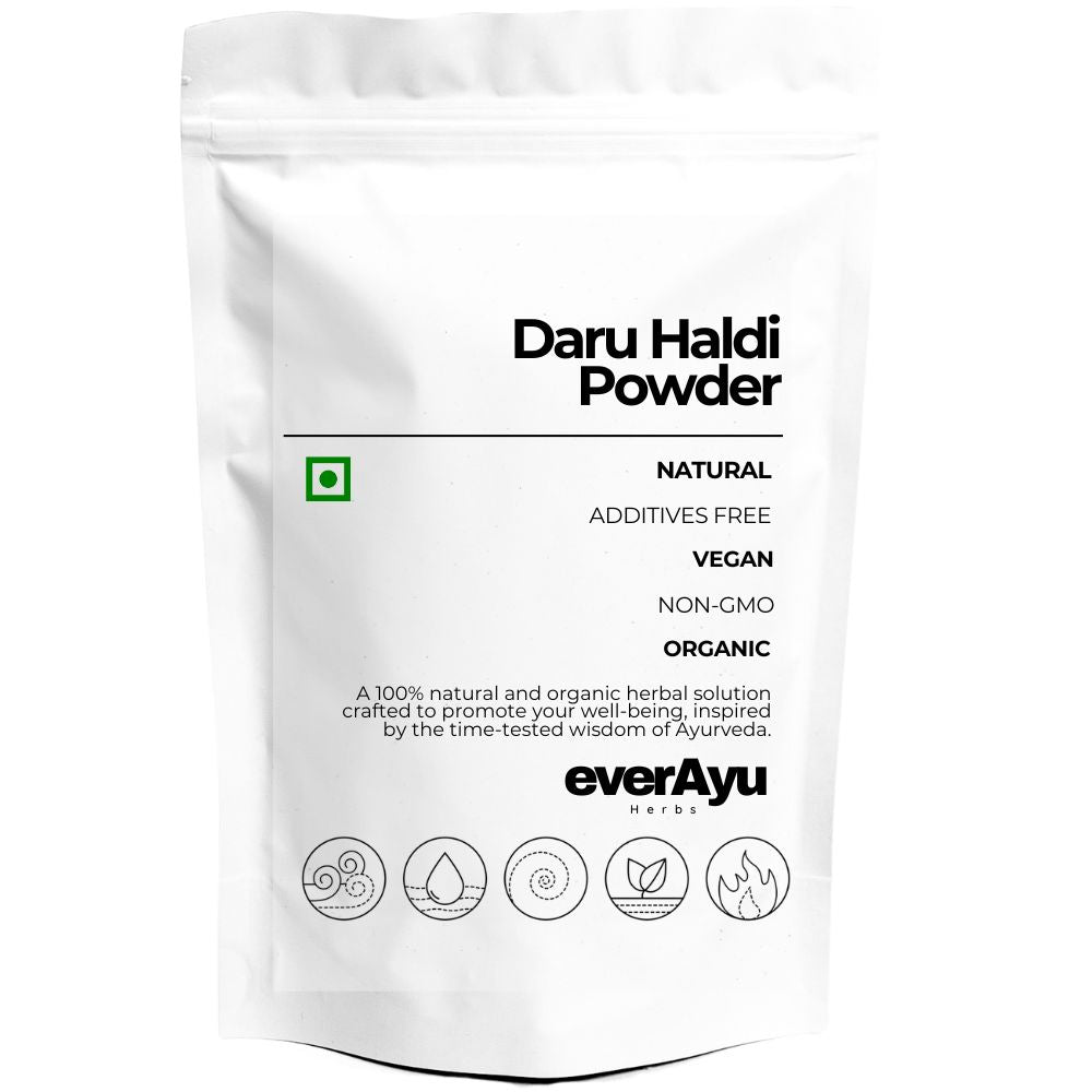 Pure Daru Haldi Powder (Berberis aristata / Indian Barberry) – a traditional Ayurvedic herb for skin and digestive wellness