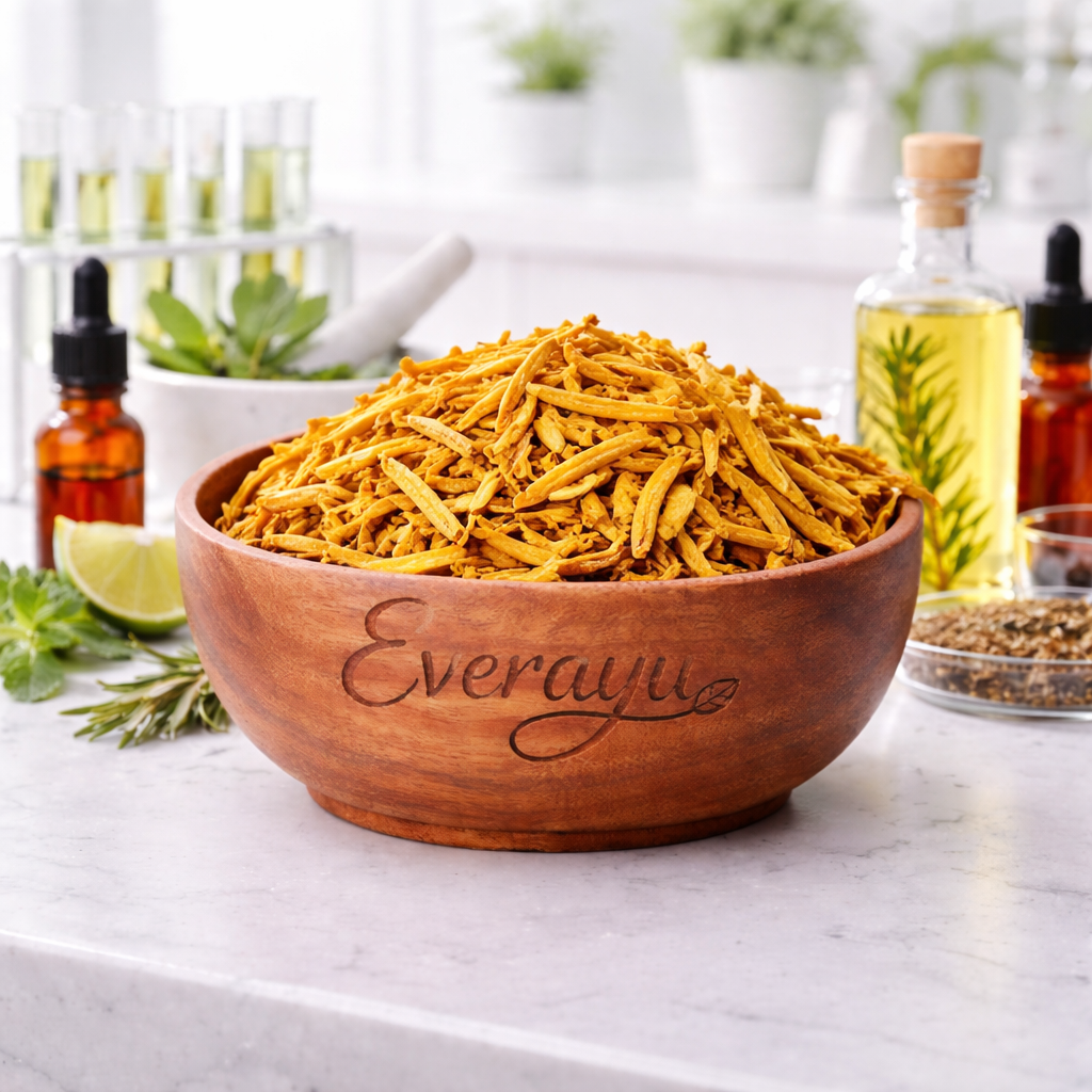 Daru Haldi Powder | दारू हल्दी पाउडर | Daruharidra Powder | Berberis aristata Powder | Indian Barberry Powder | Fine Botanical Bark Powder everAyu
