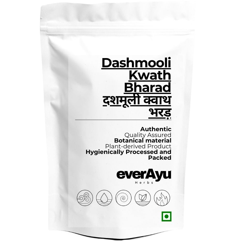 Dashmooli Kwath Bharad | दशमूली क्वाथ भरड़ | Dashamoola Kwath Bharad | Dasmool Kwath Mix | Traditional Herbal Coarse Powder Blend everAyu
