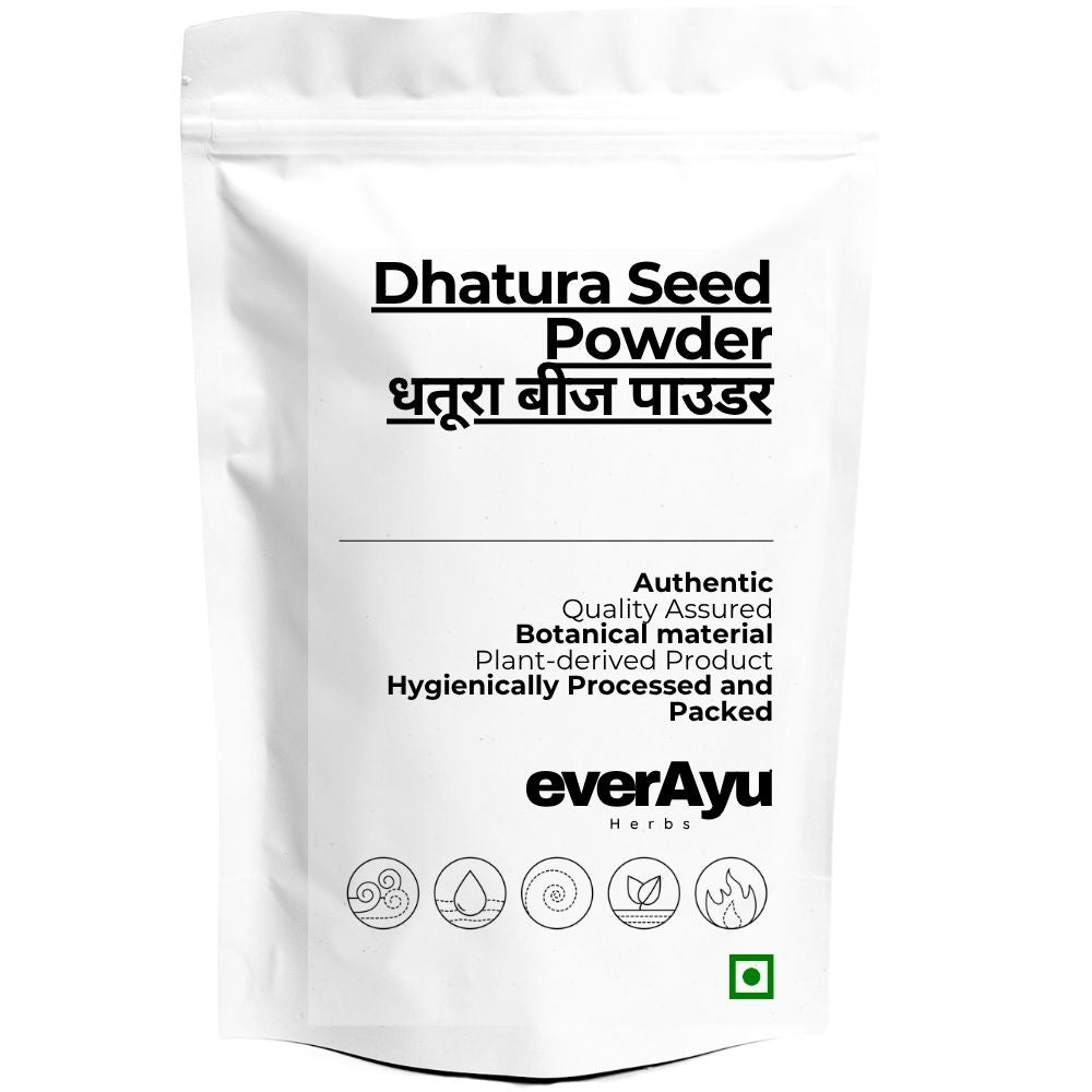 Dhatura Seed Powder | धतूरा बीज पाउडर | Dhatura Beej Powder | Datura metel Seed Powder | Moonflower Seed Powder | Fine Botanical Seed Powder everAyu