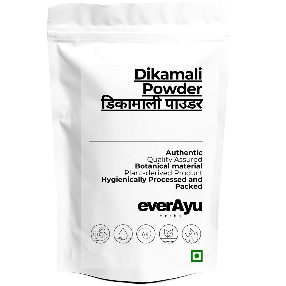 Dikamali Powder | डिकामाली पाउडर | Dikamari Powder Churna | Gardenia gummifera Powder | Gandharaja Powder | Fine Botanical Resin Powder everAyu